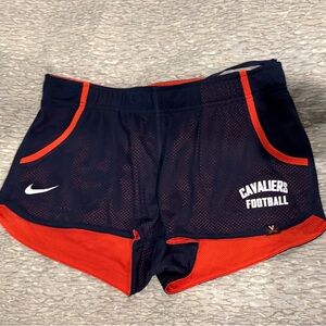 Nike Women's Athletic Shorts Navy and Orange